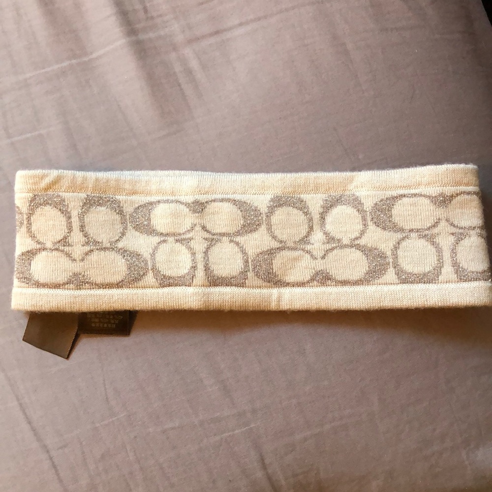 Coach Gray/Silver Winter Headband